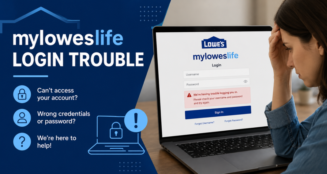 MyLowesLife Login Trouble
