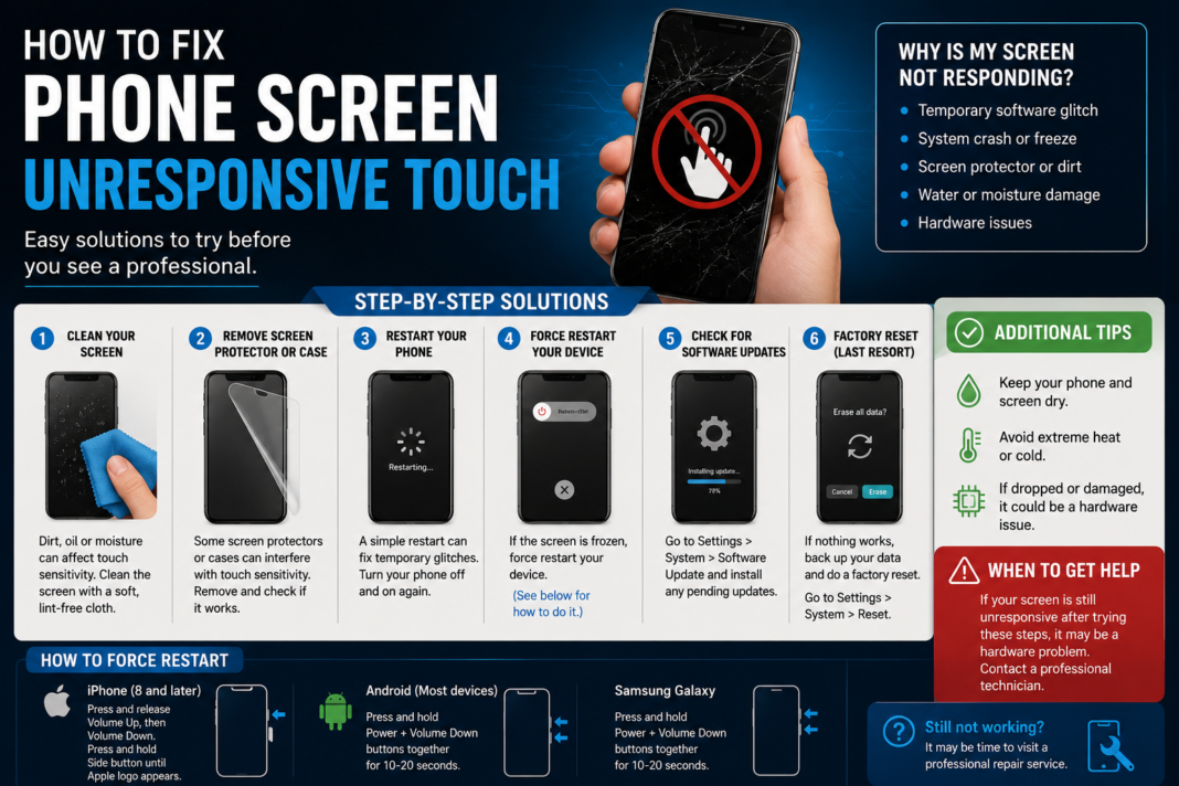 How to Fix Phone Screen Unresponsive Touch
