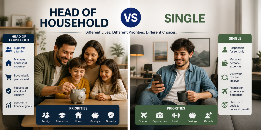 Head of Household vs Single