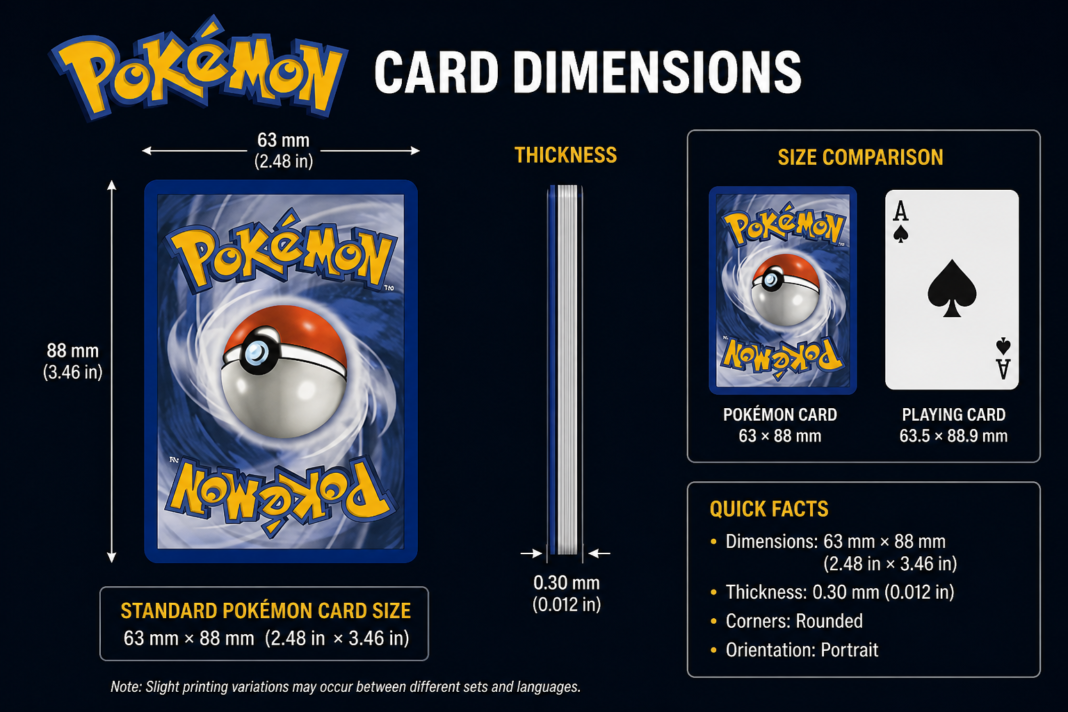 Pokémon Card Dimensions