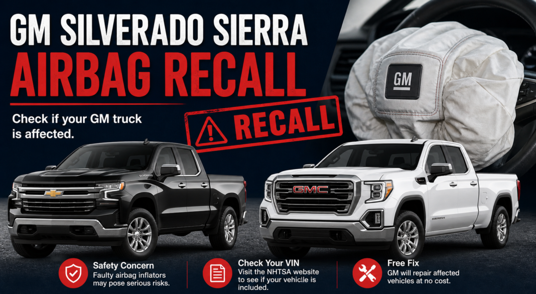GM Silverado Sierra Airbag Recall