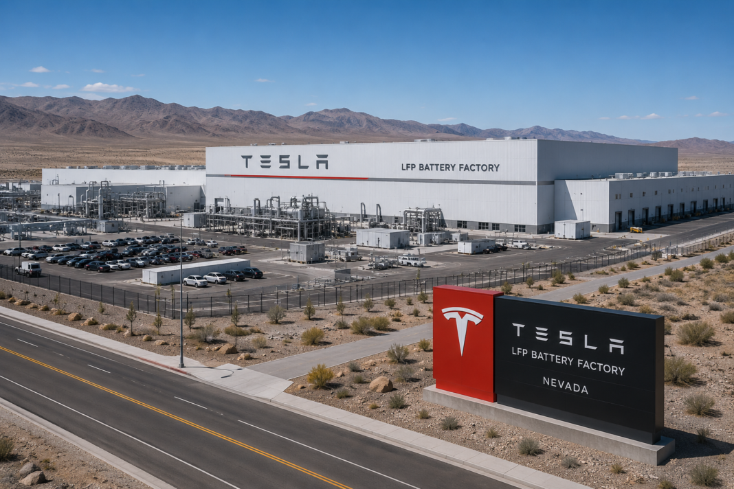 Tesla LFP Battery Factory Nevada