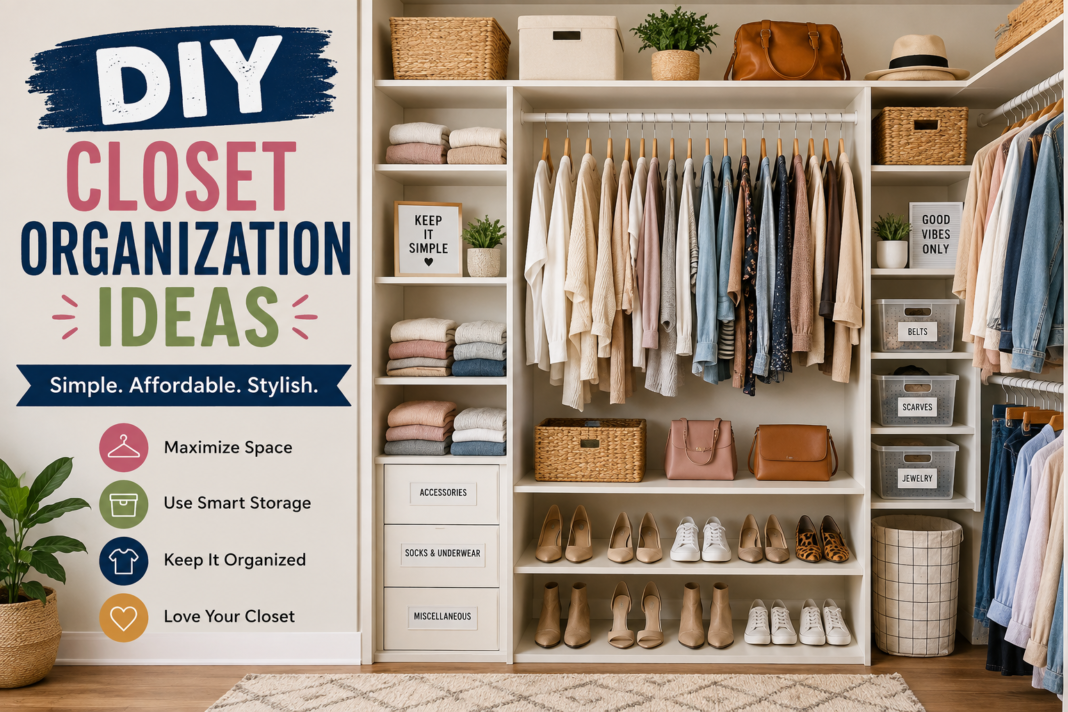 DIY closet organization ideas